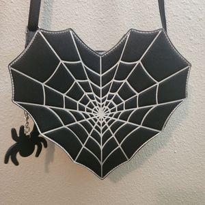 Spider Web Heart Backpack by Mad Engine